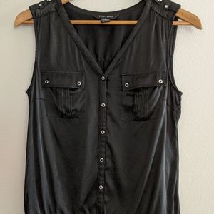 Black Sleeveless Blouse